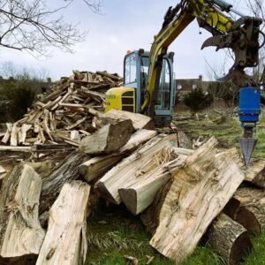 Cône fendeur de buche