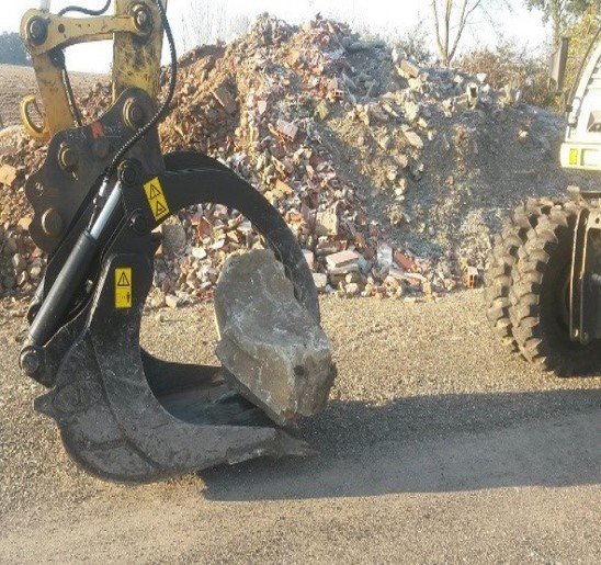Godet grappin à griffes hydrauliques